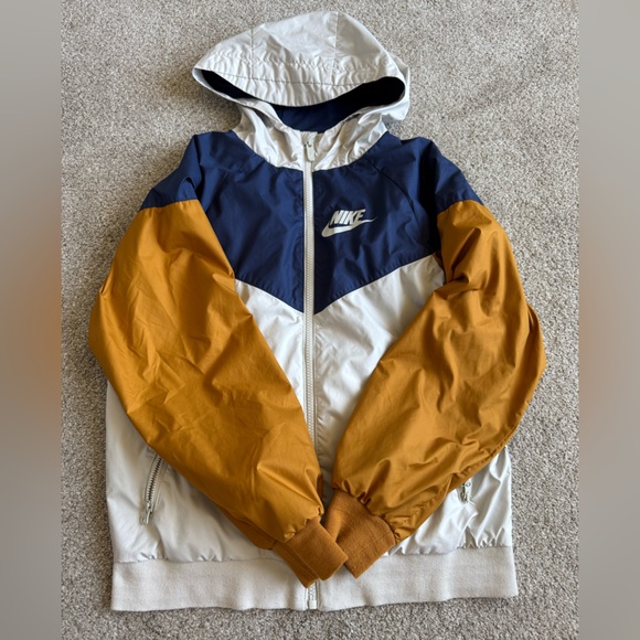Nike Boys Kids Colorblock Windbreaker Jacket Sz M 10/12 - Picture 1 of 3